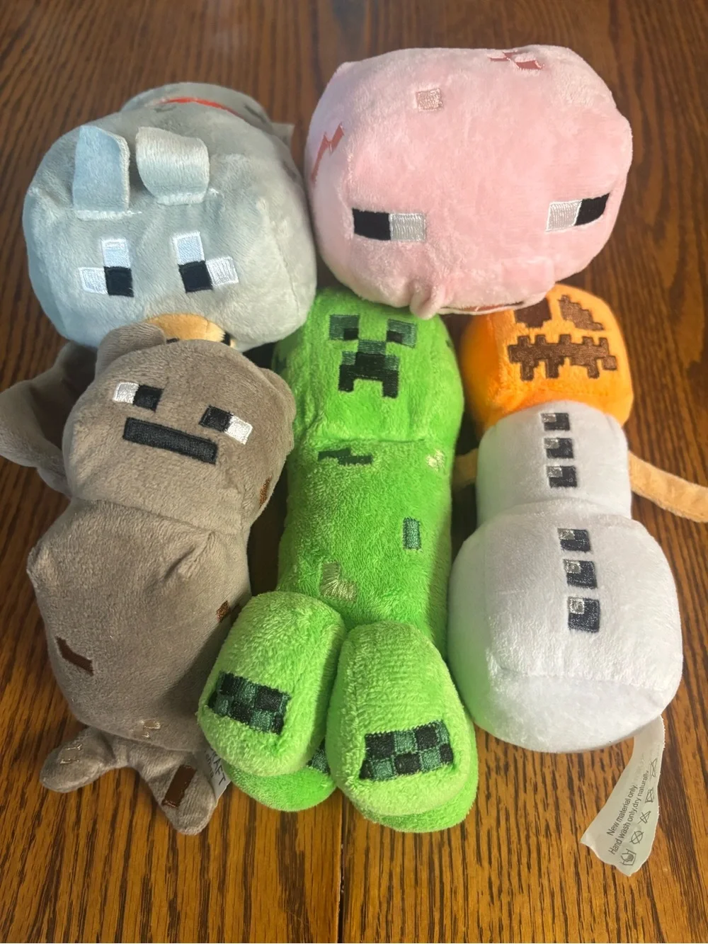 Minecraft Plush Mob Set - Green Creeper & Assorted Character Plush